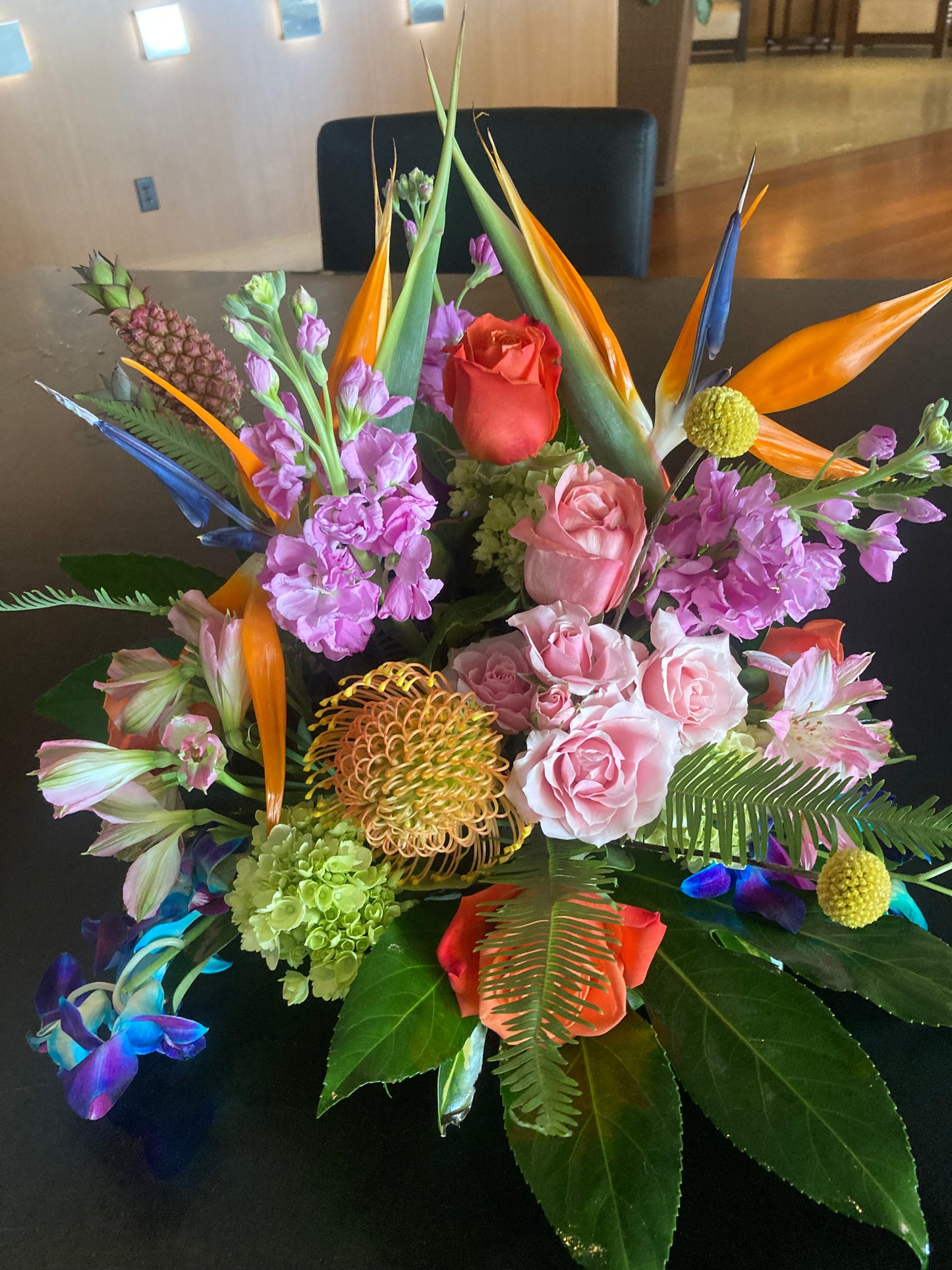 A Beautiful Tropical Centerpiece