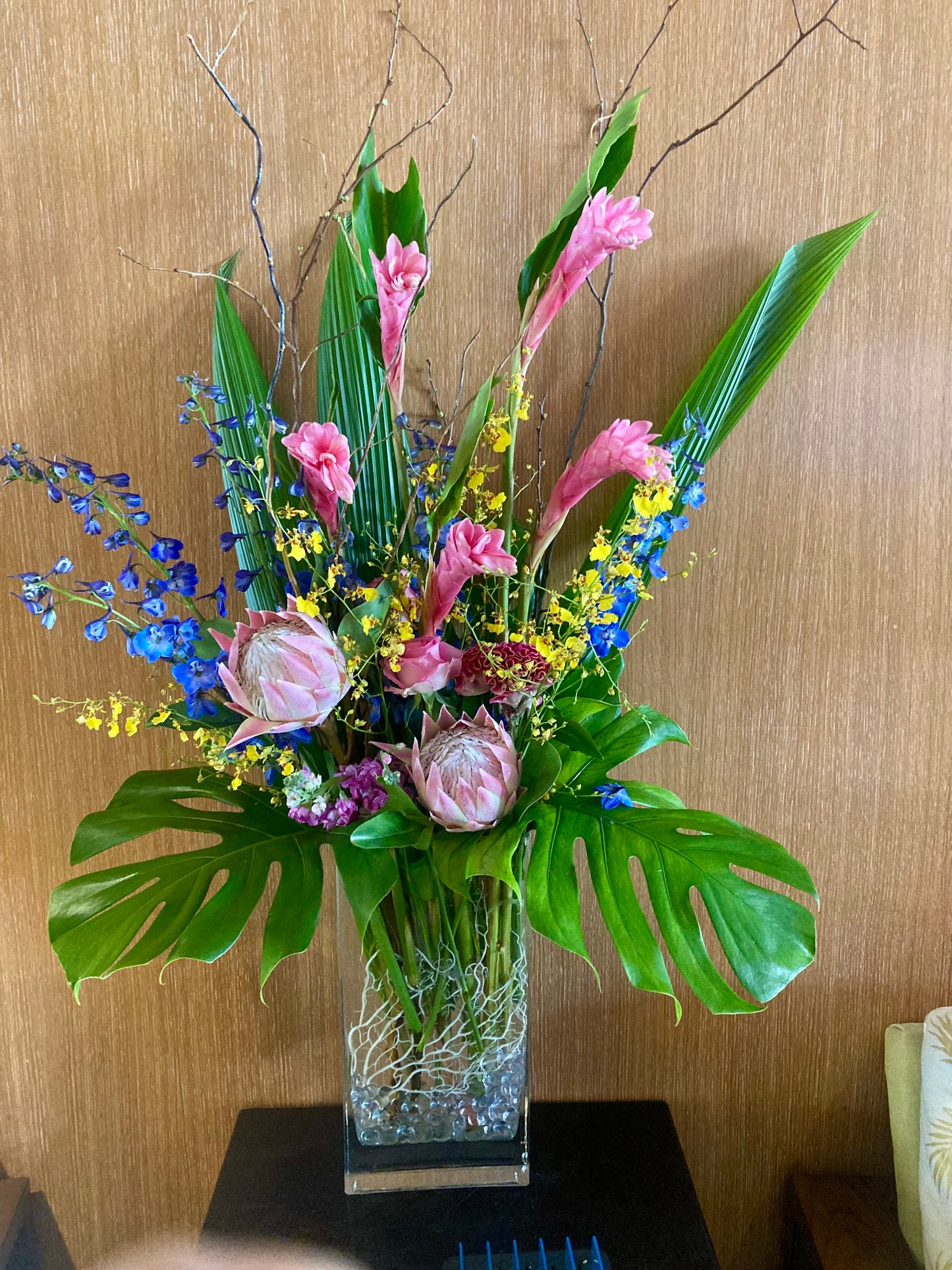 Tropical one sided floral