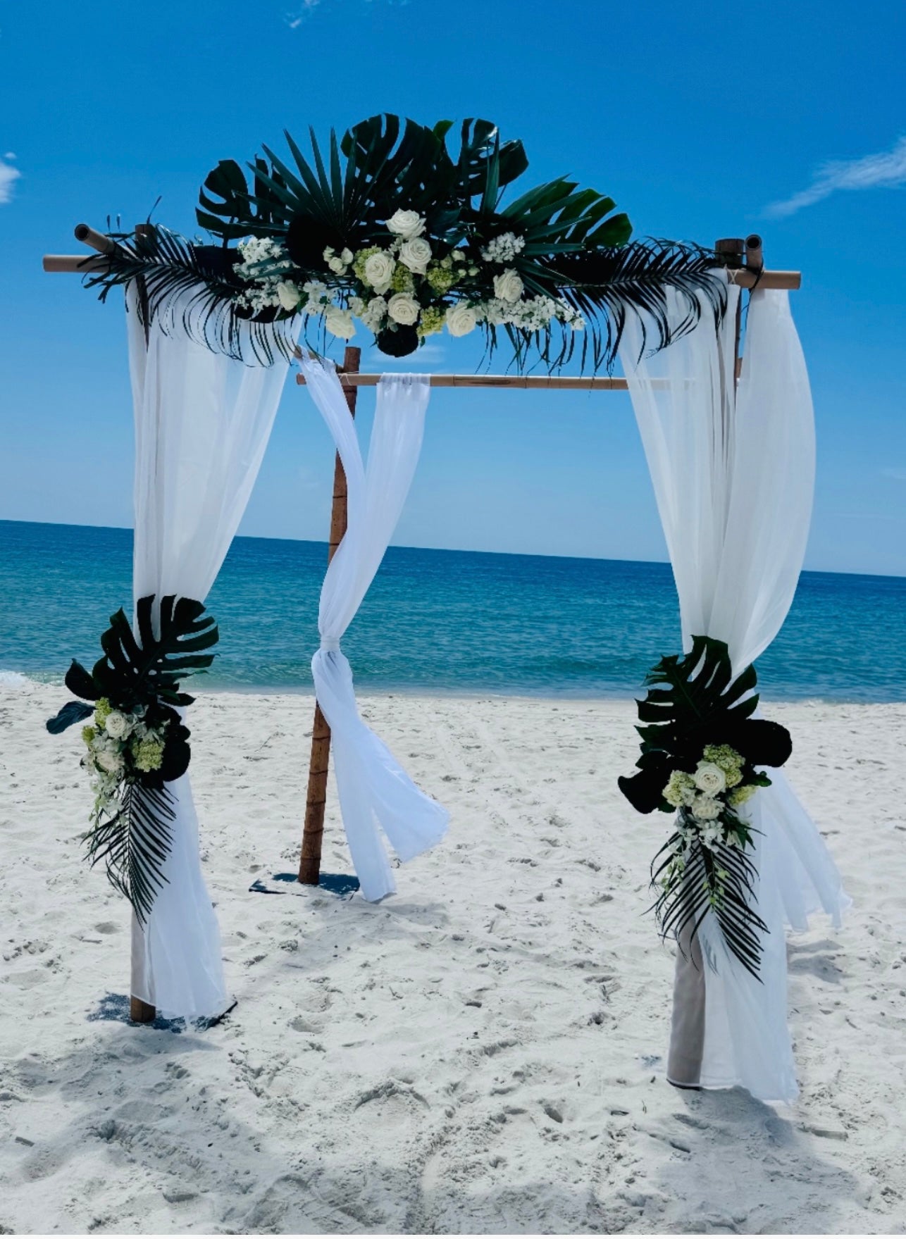 Floral wedding arch