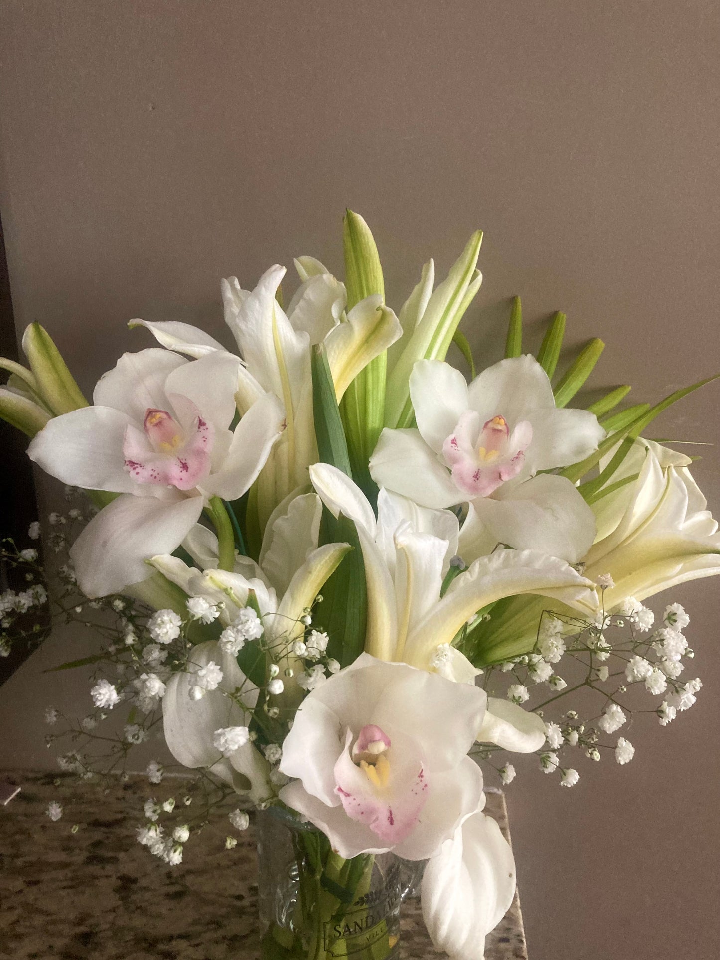 Beautiful Bouquet - Fragrant Lillies &  Cymbidium orchids