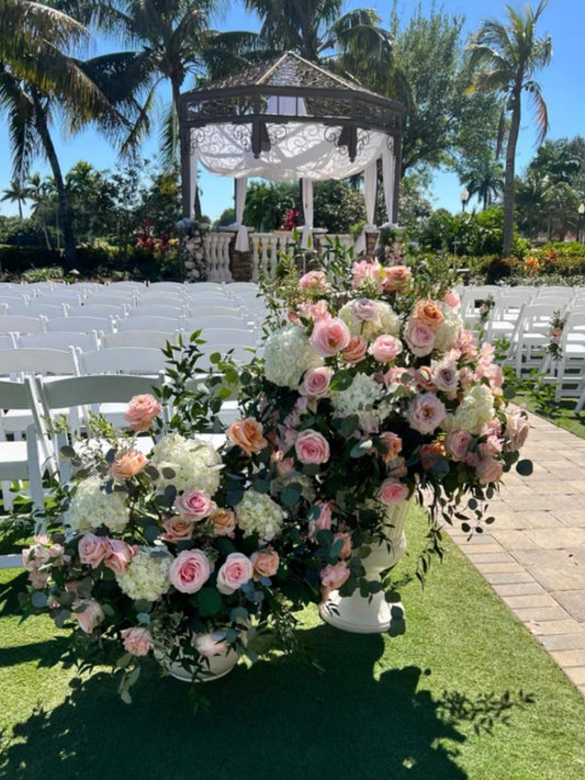 Beginning walkway florals