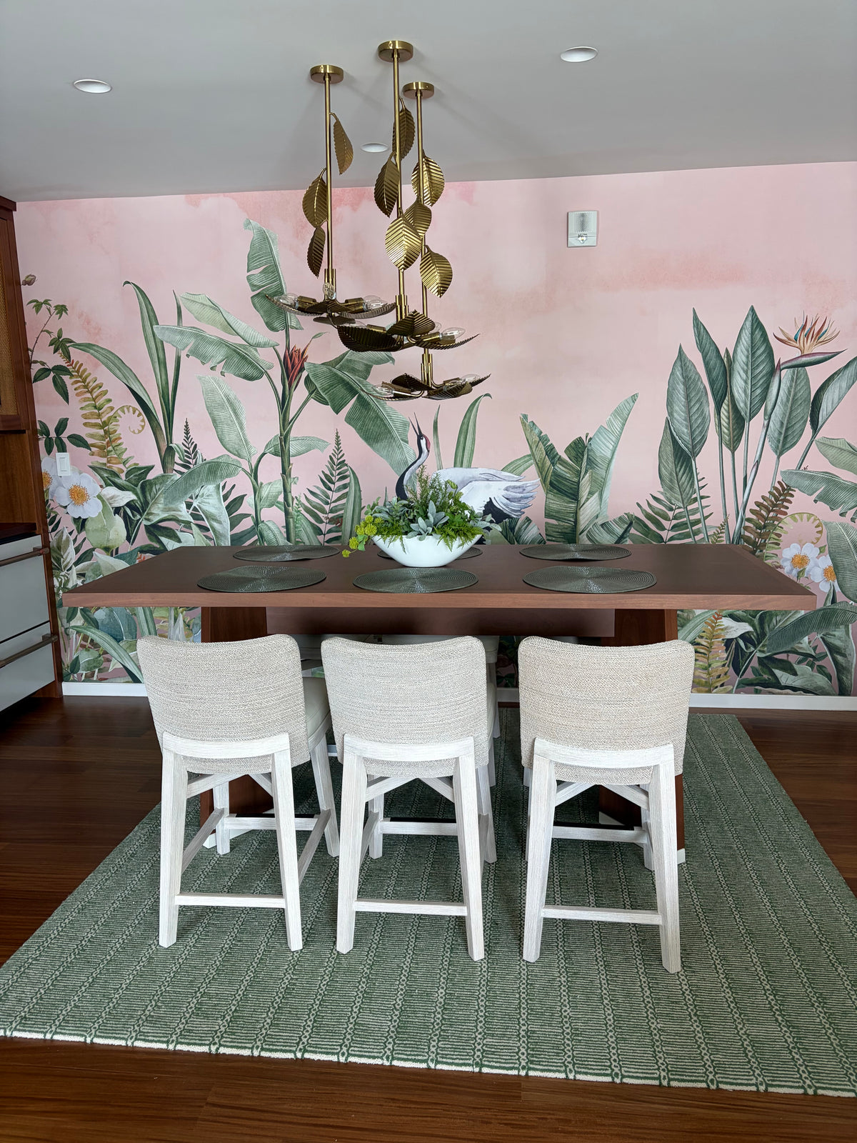 Herb silk table centerpiece